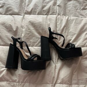 Black Platform Steve Madden Heels